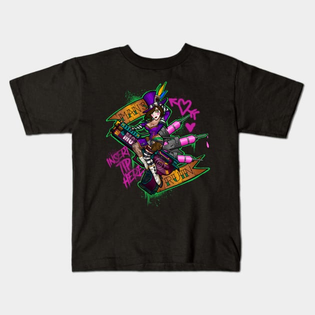 Borderlands Mad Moxxi Kids T-Shirt by Candymachine85